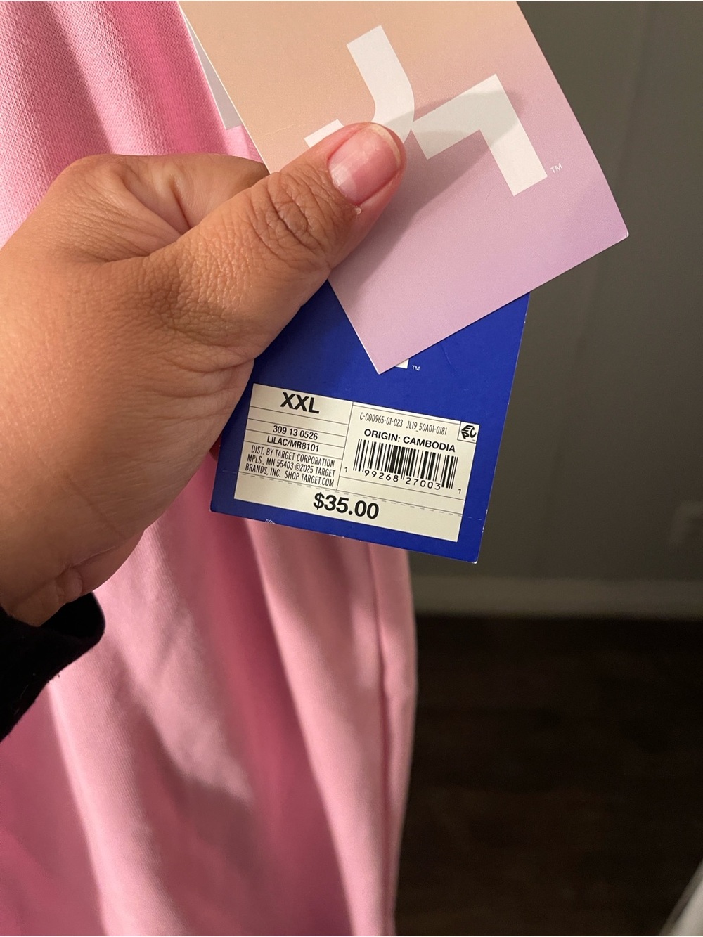JoyLab Light Pink Fleece Joggers - Picture 3 of 3